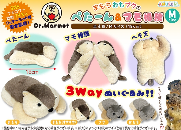 Dｒ.マーモットまもちおもプクのぺたーん＆マモ相撲M
