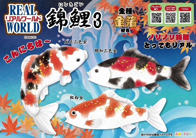≪10月の新商品≫リアルワールド錦鯉3-NEW ITEM！