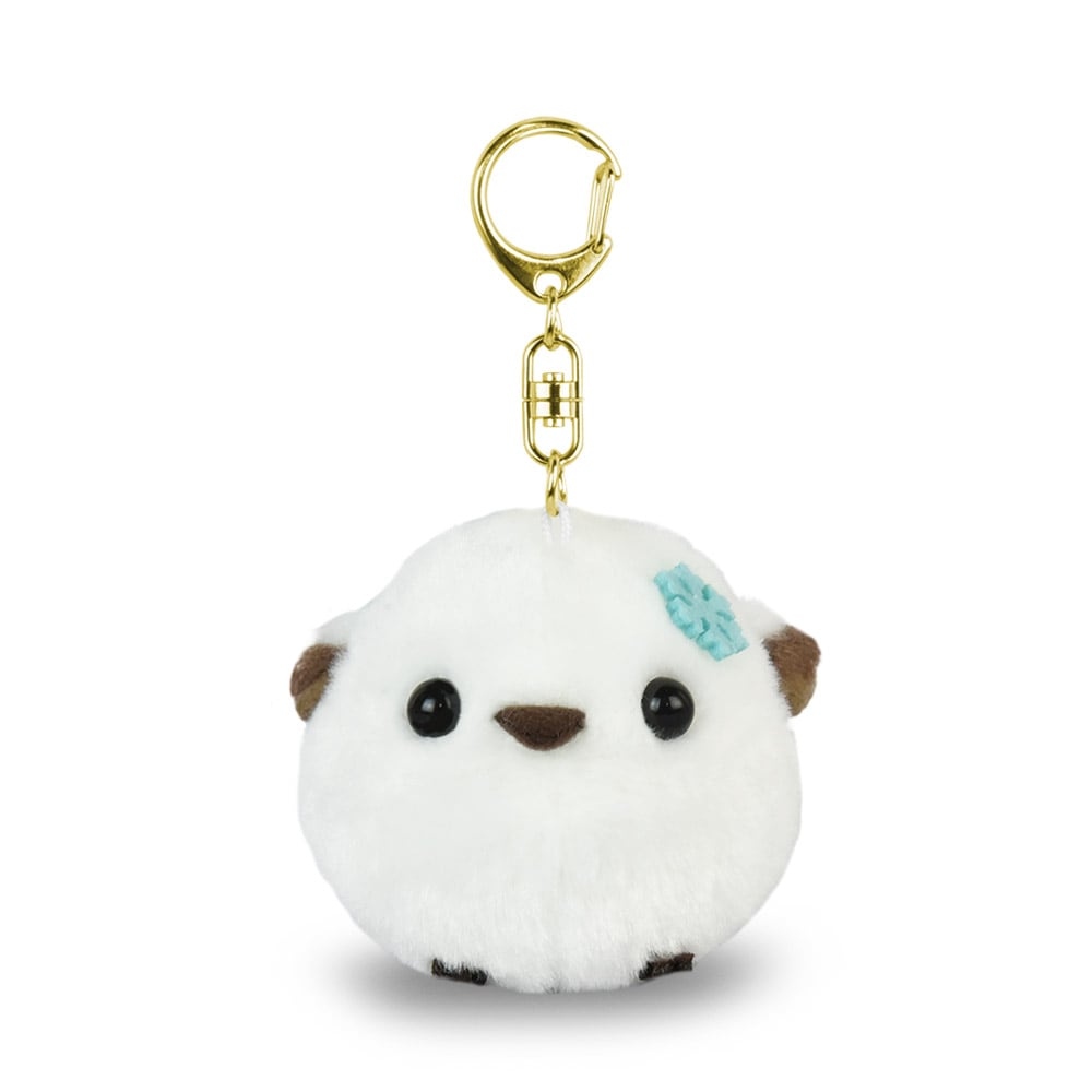 ふくふくシマエナガマスコットキーホルダー 雪の妖精シマちゃん